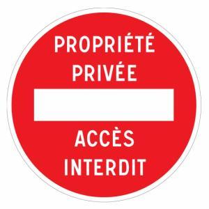 Panneau Sens Interdit Propri T Priv E Acc S Interdit