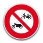 Interdit aux cyclomoteurs et motos