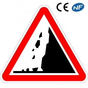 Panneau Risque de chute de pierres (A19)